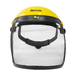 Visera de protección facial en malla metálica