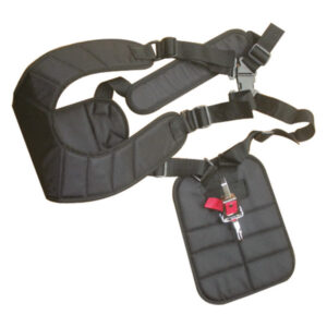 Arnés con cinturón doble y cierre rápido