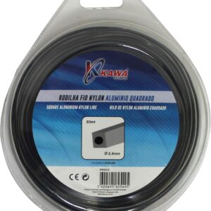 Hilo de nylon cuadrado con aluminio 2,4 mm 50 m