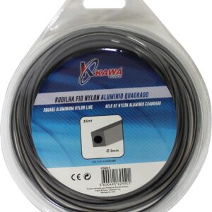 Hilo de nylon cuadrado con aluminio 3 mm 15 m
