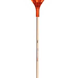 Escoba para hojas con mango de madera, cabeza de plástico de 22 dientes - 61 cm