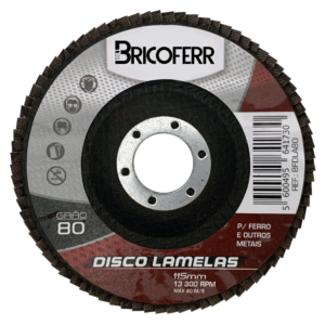 Disco de láminas Ø115mm grano 80 – pack de 10 unidades