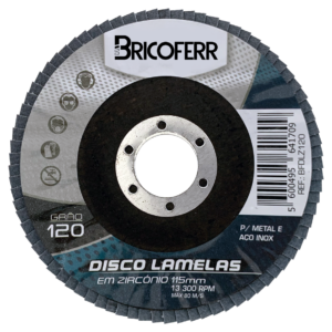 Disco de láminas Ø115mm grano 120 – pack de 10 unidades