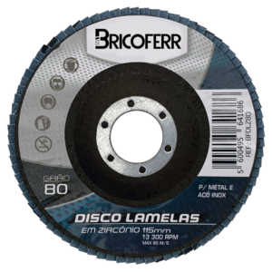 Disco de láminas Ø115mm grano 80 – pack de 10 unidades