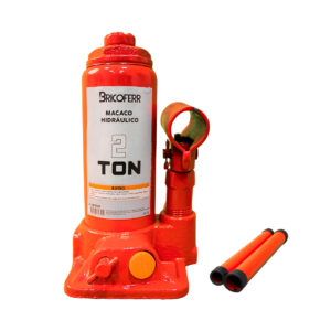Gato hidráulico tipo botella 2T – altura ajustable de 158 a 308 mm