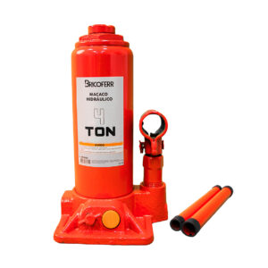 Gato hidráulico tipo botella 4T – altura ajustable de 195 a 380 mm