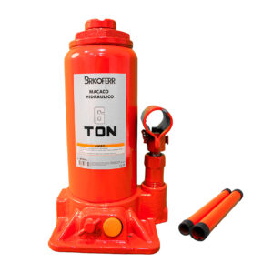Gato hidráulico tipo botella 6T – altura ajustable de 197 a 382 mm