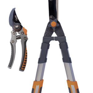 Kit 2 tijeras: setos ondulados y poda bypass