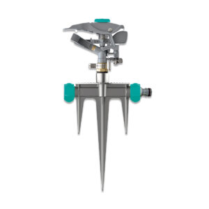 Aspersor de impacto metálico con estaca metálica