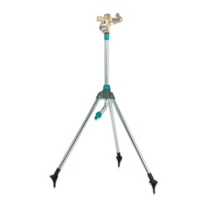 Aspersor de impacto metálico 1/2" con trípode