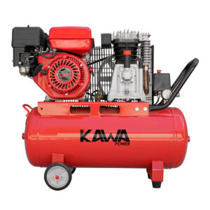 Compresor de aire con correas y motor gasolina - 7 HP, 50 L, 250 L/min, 8 bar